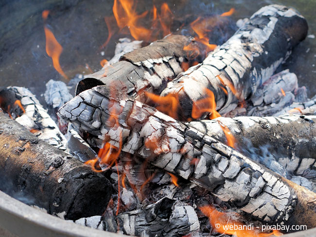 Die Asche von Holzkohle ist ein wunderbarer Kaliumdünger. Daher diese nach dem Grillen am besten nicht wegschmeißen.
